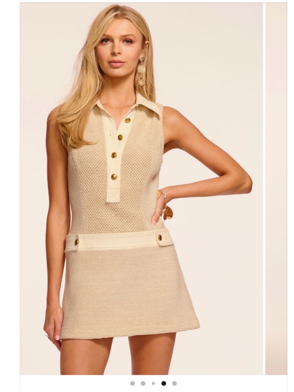 Ramy Brook Sarah Knit Minidress in Sandstone Tweed worn once - Picture 2 of 3